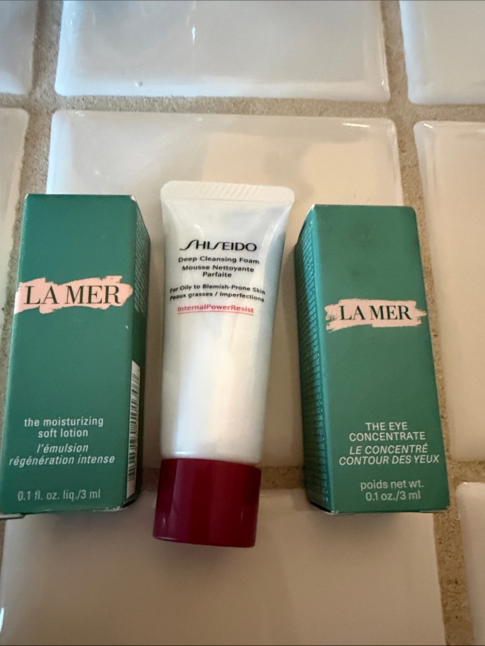 2 Lamer and shiseido travel size